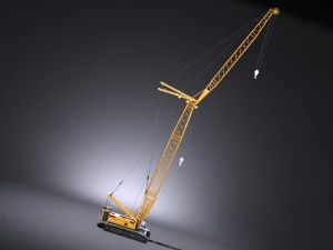 Liebherr LR 1160 Hydraulic Lift Crane 3D Model