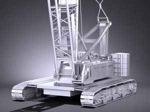 Liebherr LR 1160 Hydraulic Lift Crane Modelo 3D