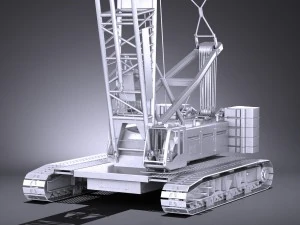 Liebherr LR 1160 Hydraulic Lift Crane 3D Model
