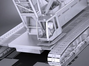 Liebherr LR 1160 Hydraulic Lift Crane 3D Model