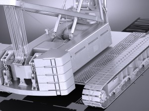 Liebherr LR 1160 Hydraulic Lift Crane Modelo 3D