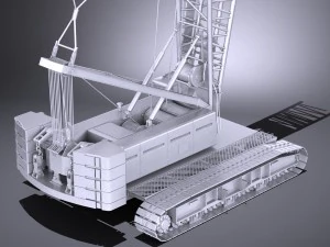Liebherr LR 1160 Hydraulic Lift Crane 3D Model