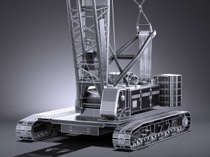Liebherr LR 1160 Hydraulic Lift Crane Modelo 3D