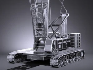 Liebherr LR 1160 Hydraulic Lift Crane 3D Model