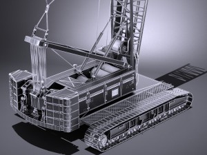 Liebherr LR 1160 Hydraulic Lift Crane Modelo 3D