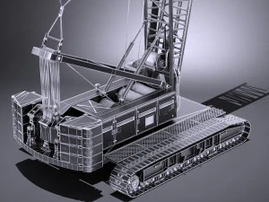 Liebherr LR 1160 Hydraulic Lift Crane 3D Model