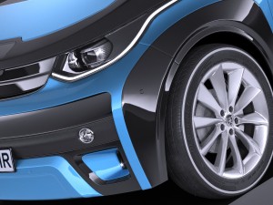 Generic Electric Car 2017 3D 模型