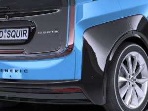 Generic Electric Car 2017 3D 模型