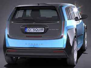 Generic Electric Car 2017 3D Model