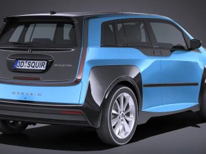 Generic Electric Car 2017 3D Model
