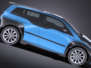 Generic Electric Car 2017 3D 模型