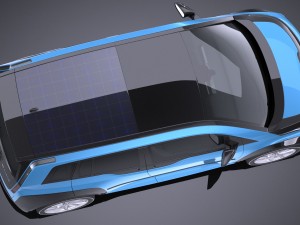 Generic Electric Car 2017 3D 模型