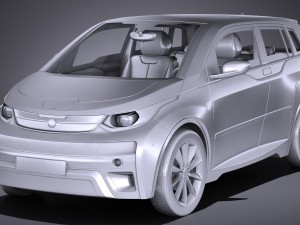 Generic Electric Car 2017 3D 模型