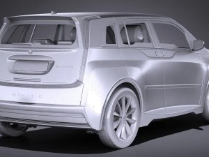 Generic Electric Car 2017 3D Model