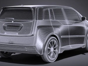 Generic Electric Car 2017 3D Model