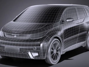Generic Electric Car 2017 3D Model