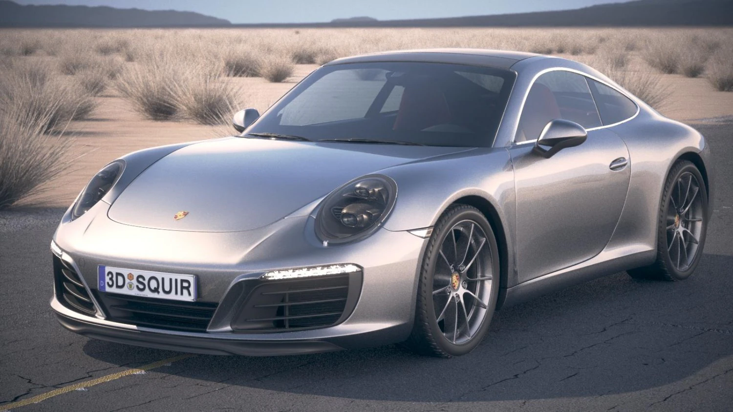 Porsche 911 Carrera Coupe 2017 3D Model .c4d .max .obj .3ds .fbx .stl .blend