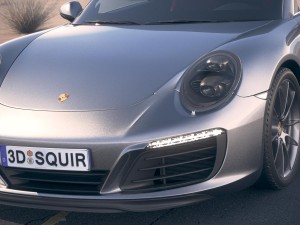 Porsche 911 Carrera Coupe 2017 3D Model