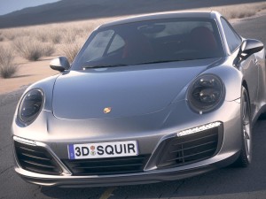 Porsche 911 Carrera Coupe 2017 3D Model