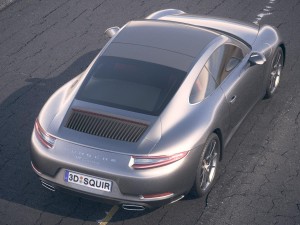 Porsche 911 Carrera Coupe 2017 3D Model