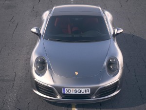 Porsche 911 Carrera Coupe 2017 3D Model