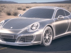 Porsche 911 Carrera Coupe 2017 3D Model