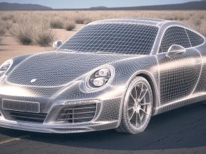 Porsche 911 Carrera Coupe 2017 3D Model