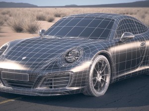 Porsche 911 Carrera Coupe 2017 3D Model
