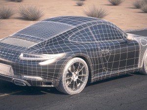 Porsche 911 Carrera Coupe 2017 3D Model