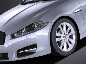 Jaguar XF Sportbrake 2015 vray 3D-Modell
