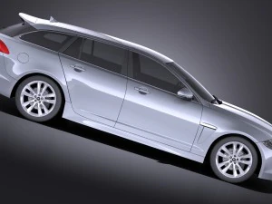 Jaguar XF Sportbrake 2015 vray 3D Model
