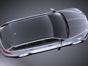 Jaguar XF Sportbrake 2015 vray 3D-Modell