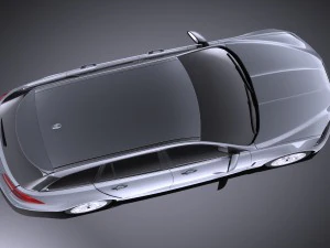 Jaguar XF Sportbrake 2015 vray 3D Model