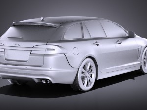 Jaguar XF Sportbrake 2015 vray 3D-Modell