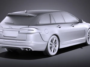Jaguar XF Sportbrake 2015 vray 3D Model