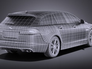 Jaguar XF Sportbrake 2015 vray 3D-Modell