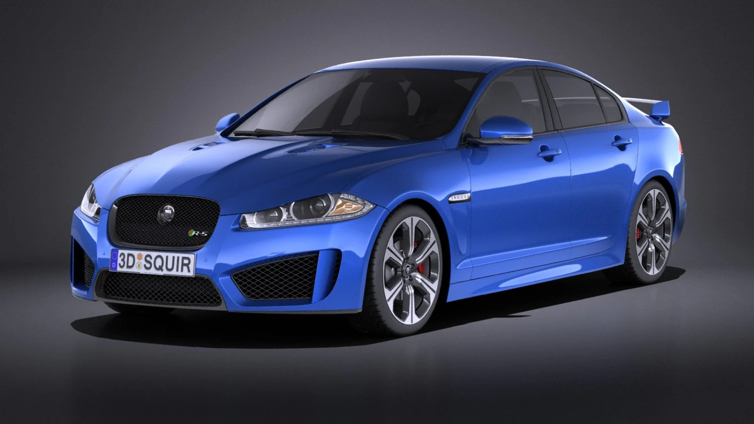 Jaguar XFR-S 2016 vray 3D Model .c4d .max .obj .3ds .fbx .stl .blend