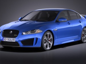 Jaguar XFR-S 2016 vray Modelo 3D