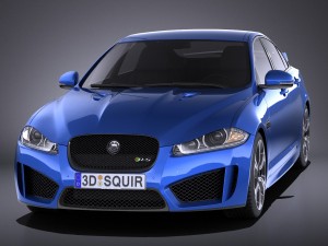 Jaguar XFR-S 2016 vray Modelo 3D