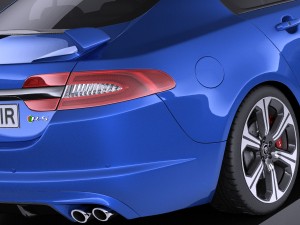 Jaguar XFR-S 2016 vray Modelo 3D