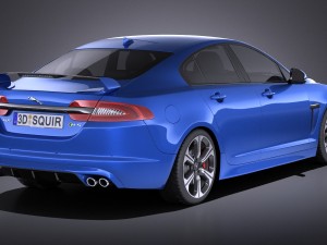 Jaguar XFR-S 2016 vray Modelo 3D