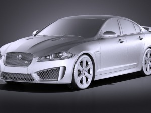 Jaguar XFR-S 2016 vray Modelo 3D