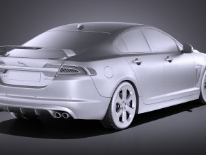 Jaguar XFR-S 2016 vray Modelo 3D