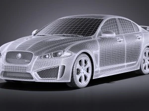Jaguar XFR-S 2016 vray 3D Model