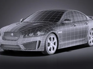 Jaguar XFR-S 2016 vray 3D Model