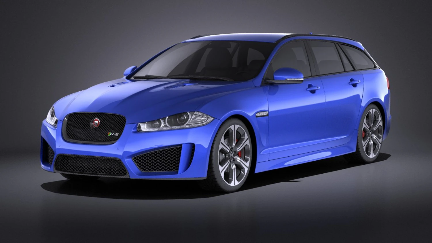 Jaguar XFR-S Sportbrake 2016 vray 3D Model .c4d .max .obj .3ds .fbx .stl .blend 