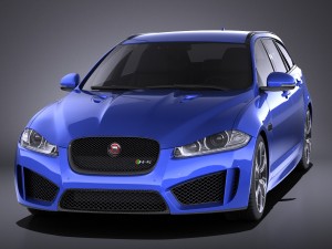 Jaguar XFR-S Sportbrake 2016 vray Modelo 3D