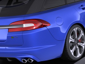 Jaguar XFR-S Sportbrake 2016 vray Modelo 3D