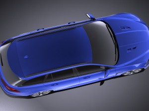 Jaguar XFR-S Sportbrake 2016 vray Modelo 3D