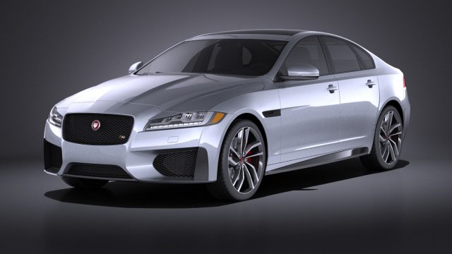Jaguar XFS 2016 vray 3D मॉडल .c4d .max .obj .3ds .fbx .stl .blend
